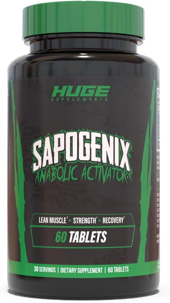 Sapogenix Anabolic Activator for Muscle Growth, Strength & Recovery Exclusive High-Potency Muscle Builder w/ CyclosomeTM Delivery For Optimal Absorption For Bulking or Cutting Cycles (60 Tablets)