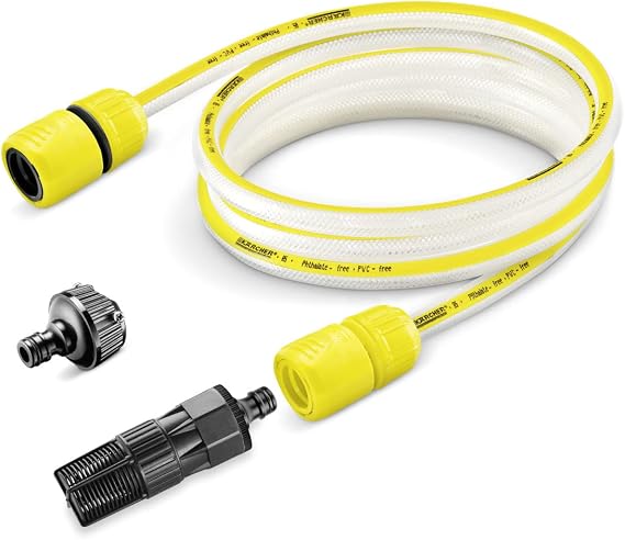 Kärcher 2.644-297.0 Self-Priming Water Hose Set, 9.8 ft 3 m, Yellow
