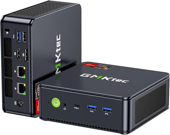 GMKtec M5 Ultra Gaming Mini PC AMD Ryzen 7 7730U (Turbo 4.5GHz) | 16GB DDR4 512GB SSD Triple 8K Display Desktop Computers WiFi 6E Dual NIC LAN 2.5G USB-C, DP, HDMI