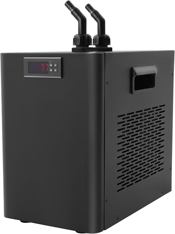 160L Titanium Aquarium Chiller, 1/10HP 270W Precision Cooler with Quiet Operation, Water Chiller Hydroponics Cooler for Fish, Freshwater, Water Plant Tanks