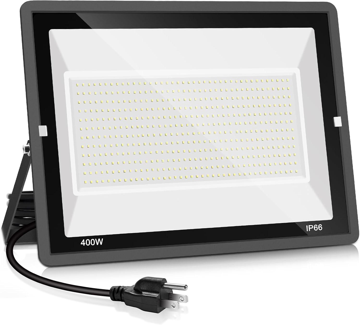 400W LED Stadium Flood Light Outdoor,2400W Equivalent 50500LM 5000K Daylight White Super Bright FloodLight with plug,85-277V IP66 Waterproof Commercial Lighting for Sports Fields,Counts,Arena