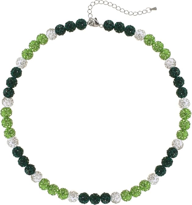 Baseball Cross Necklace for Boys - Adjustable Glitter Bling Beaded Ice Collection Necklace for Men Teens Kids Cool Gifts for Baseball Players Lovers