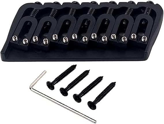 7 String Saddle Bridge Strings Through Body Tail Fixed Guitar Parts& Accessories For Electric Guitar Guitar parts bridge