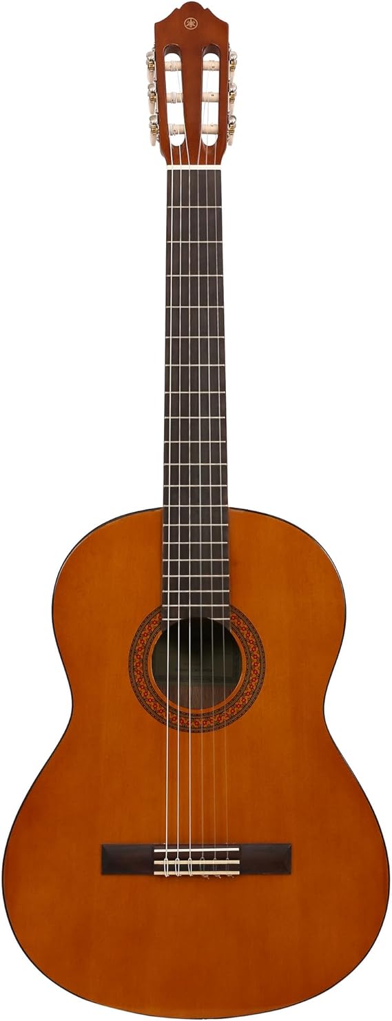 Yamaha C40//02 Full Size Acoustic Guitar with 3 Nylon and 3 Metal strings – Thin gloss finish – Natural