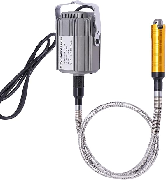 Rotary Tool Flex Shaft Hanging Grinder Carver, Electric Multi Function Metalworking Tools Repair Kit, Foot Pedal Control, 780W Strong Power Shaft Rotary Tool Kit, 25000 RPM Metal Flexible Shaft