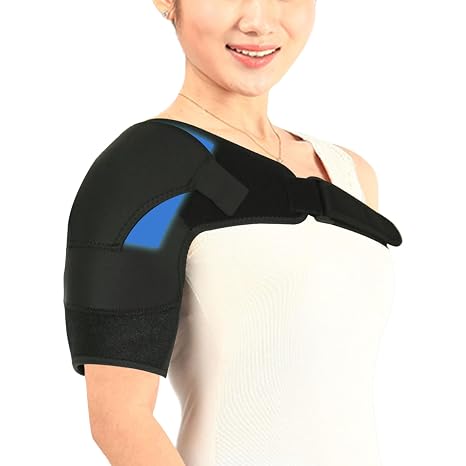 Rotator Cuff Shoulder Brace, Shoulder Compression Brace for Pain Relief, Dislocation, Arthritis, Sports Injuries, Shoulder Immobilizer Fit Left Shoulder
