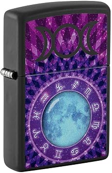 Glowing Zodiac Design Blacklight Zippo Lighter