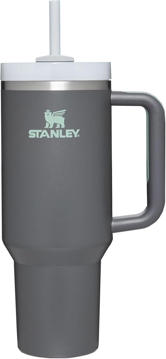 Stanley 1913 Quencher H2.0 FlowState Tumbler 1.2L - Charcoal | Cold For 11 Hours - Iced For 48 Hours - Stainless Steel Tumbler With Straw, Handle And