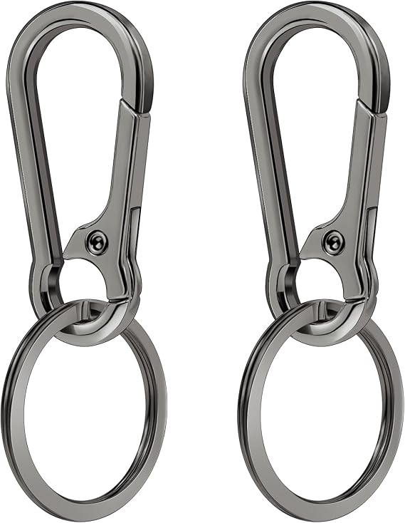 2 Pcs Metal Keyring Chain Ring Holder Keys Organizer for Home Car Keys, Key Finder, Car Keychain