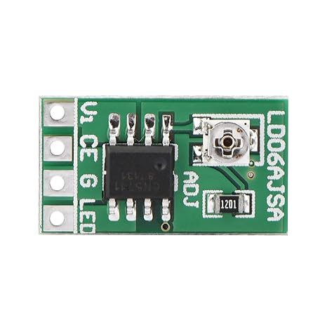 Adjustable Current LED Driver, DC 3.3V 3.7V 5V LED Driver 30-1500mA Constant Current Adjustable Module for LED Li-ion