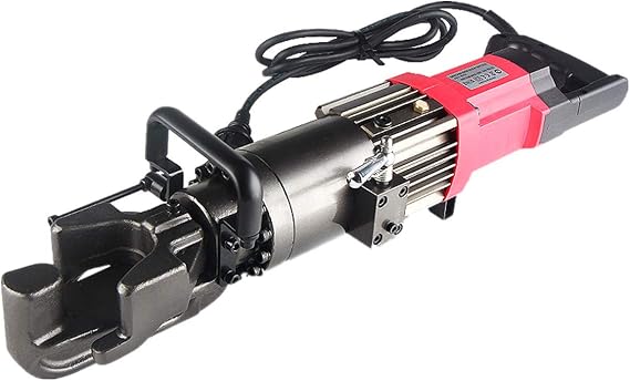 Portable Electric Rebar Bender Hand Held Bending Machine Strengthening Machine for 4-16mm Steel 110V/220V (Handle Behind)