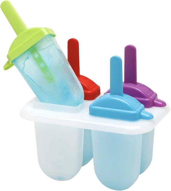 KOLORAE SIP A POP - Colorful and Fun ICE POP MOLDS Perfect for Making Homemade ICED Juice, Yogurt, Flavored SYRUPS and More! - Available AS 1 Piece OR AS A Set of 5! (5)