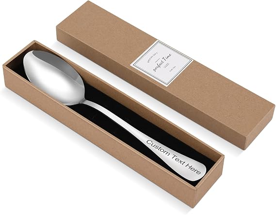Personalized Spoon, Personalized Peanut Butter Spoon | Dads Ice Cream Spoon, Personalized Stainless Steel Engraved Tableware, Personalized Birthday Christmas Gift