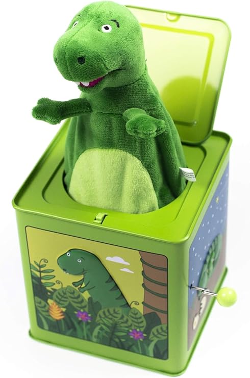 Jack Rabbit Creations Dinosaur Jack in the Box - Musical Pop-Up - Ages 3+