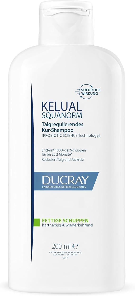DUCRAY Kelual Squanorm - Shampoo Oily Dandruff, Speech Regulating - 200 ml