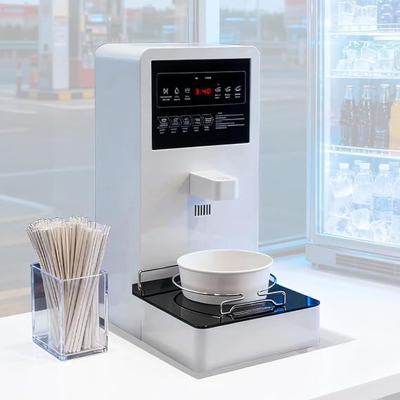 2200w Pasta Cooker with Touchscreen self-Service Instant Noodle Machine Automatic Water Control Adjustable Heating, Low Noise instantnoodlemaker, for Commercial & Schools.