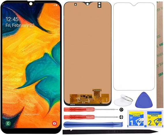 Suitable for A30 LCD Screen Replacement Touch Digitizer Display (Black) for Samsung Galaxy A30 2019 SM-A305F A305FN A305G A305GN A305YN A3050 SM-A305N SM-A305GT 6.4"