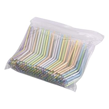 250pcs Dental Air Water Spray Nozzles Tips Tubes Disposable For 3-Way Triple Syringe Instrument