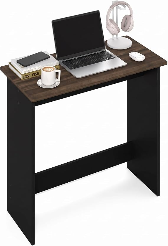 FURINNO Simplistic Study Table, Columbia Walnut