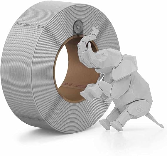 Bambu Lab PLA Matte 1.75mm 1kg 3D Printer Filament Light Gray 10104 Refill