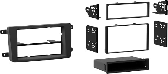 Metra 99-7516B Single DIN/Double DIN Installation Dash Kit for 2007-2009 Mazda CX9 (Black) | Aftermarket radio installation trim, head unit mounting bezel, factory-style finish, easy 2008 SUV stereo upgrade