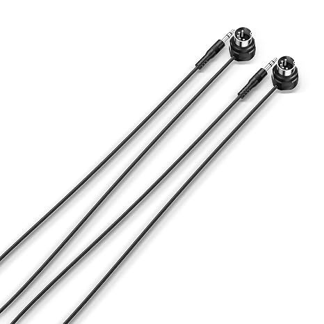 CME TRS MIDI Cable 2-Pack - Straight TRS Type A (3.5mm - 1/8) to Angled 5-pin DIN, 5FT / 150CM - Perfect for Compact Spaces and patching