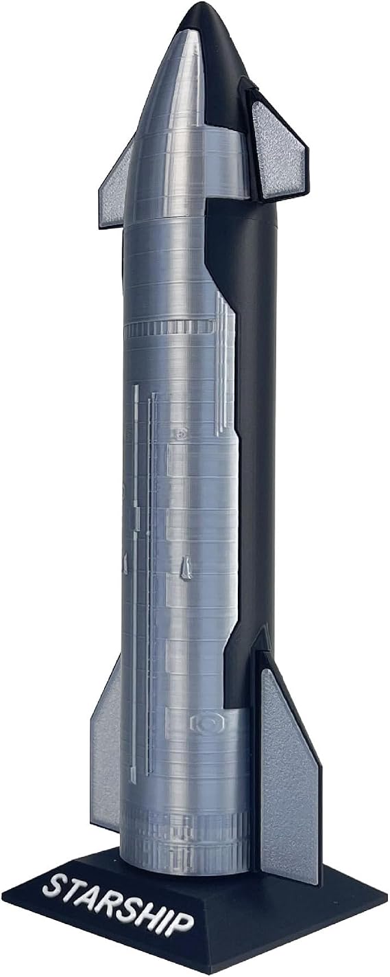 Starship Assembly Model - Spacecraft Display Piece, Aerospace Souvenir, Rocket Model Toy