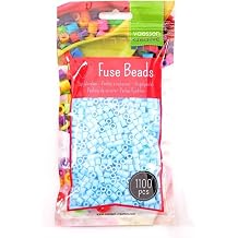 Vaessen Creative Fuse Beads, Light Blue, Set of 1100 Pieces for DIY Crafts with Kids, Making Jewelry, Homemade Decorations and Other Crafty Ideas, 5mm, 5009-012