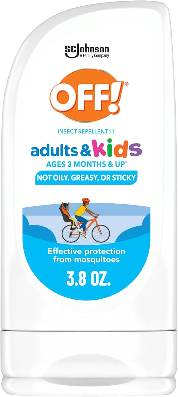 OFF! Insect Repellent Lotion for Adults & Kids, Fragrance-Free Picaridin Bug Repellent for Everyday DEET-Free Protection from Mosquitoes and Ticks, 3.8 oz | insect-repellants