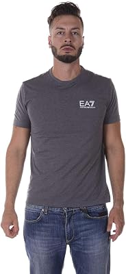 EA7 Mens Core ID Crew Neck T-Shirt Grey