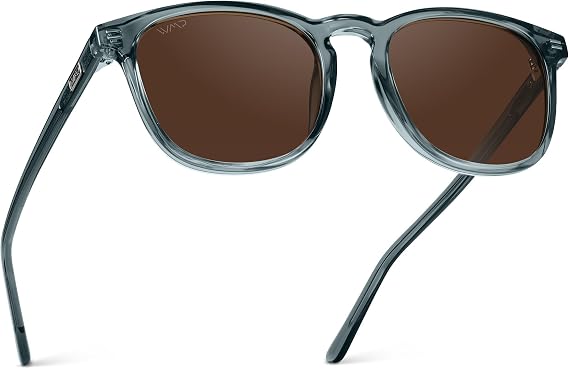 WMP Eyewear - Men's Polarized Modern Rounded Square Sunglasses
