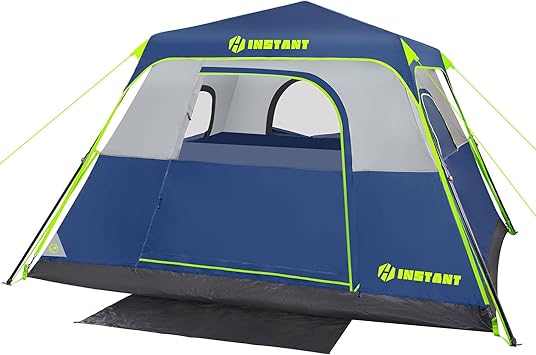4/6/8/10 Person Instant Tent, Waterproof Pop Up Tents for Camping with Rainfly, 60 Seconds Easy Setup, Automatic Cabin Tent for Family Camping with Expandable Carry Bag & Upgraded Ventilation