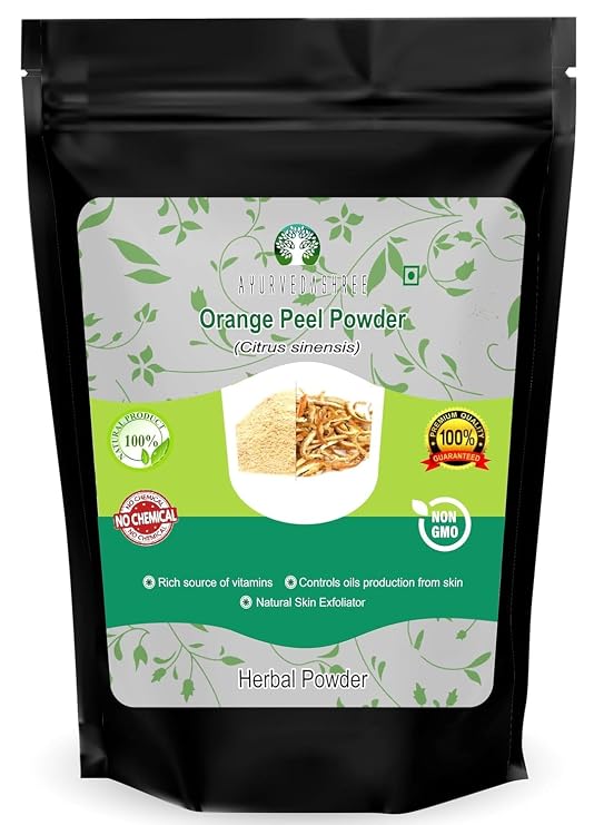 AYURVEDASHREE Orange Peel Powder 50 Gm | Skin and Nail Health - Rich Vitamins C and D - Powdered Citrus Peel Orange Powder - Vegan and Vegetarian Friendly | All Natural | Vegan | Non GMO |