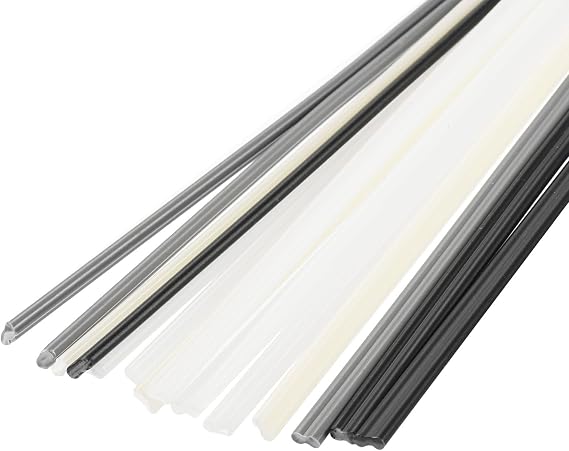 MECCANIXITY 15pcs 8 Inch Plastic Welding Rods PP/PE/PVC/ABS Welding Strips