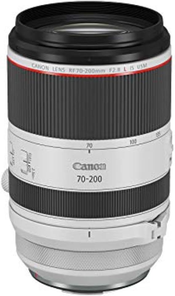 Canon RF70-200mm F2.8 L is USM Lens, Mirrorless Telephoto Zoom Lens, Compatible with EOS R Series APS-C -Frame Cameras, Image Stabilization, Landscape and Sports Photography, White