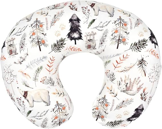 Breastfeeding Pillow Cover, Soft Flexible U-Shaped Nursing Feeding Pillowcase Breastfeeding Pillow Case for Baby