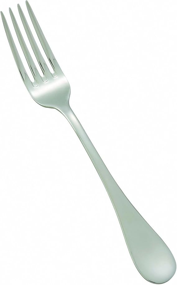 Winco Venice Stainless-Steel Salad Fork, Extra Heavyweight, 7.75" (12 Pack)