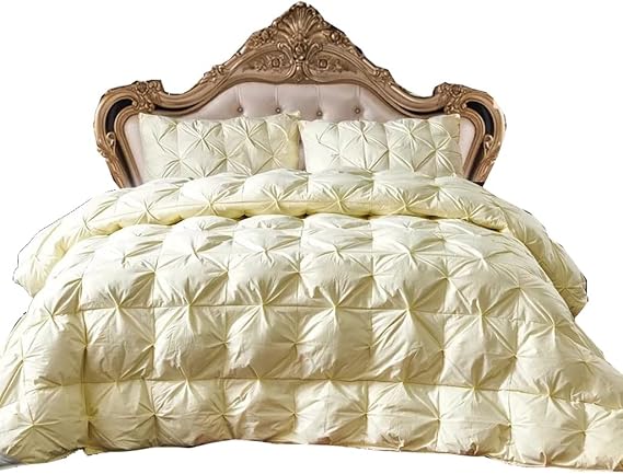 Cotton White Goose/Duck Down Duvet Goose Bed Velvet Comforter Queen King Feather Quilts Winter Keep Warm QuiltCover(220x240cm 5kg)