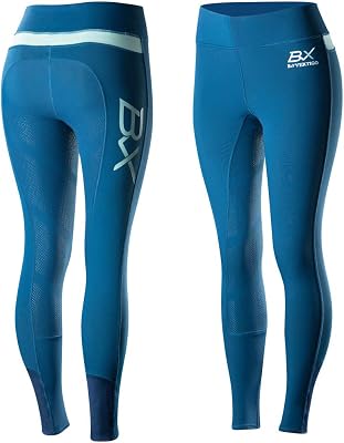 B Vertigo BVX Beatrix Womens Riding Tights, Majolica BlueBlue Surf Green, 42