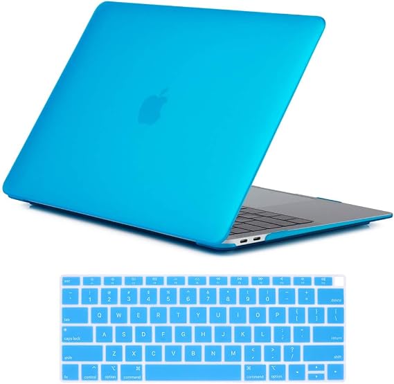 Se7enline for MacBook Air 13 Inch Case M1 2018-2024 A2337,Aqua Blue