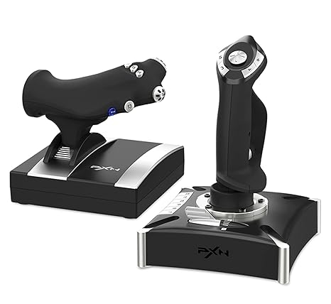 PXN-2119Pro Flight simulator controls Flight Stick with Vibration for pc Windows 7/8/10(Not Support Mac Systems PS3/ PS5/xp/vista)