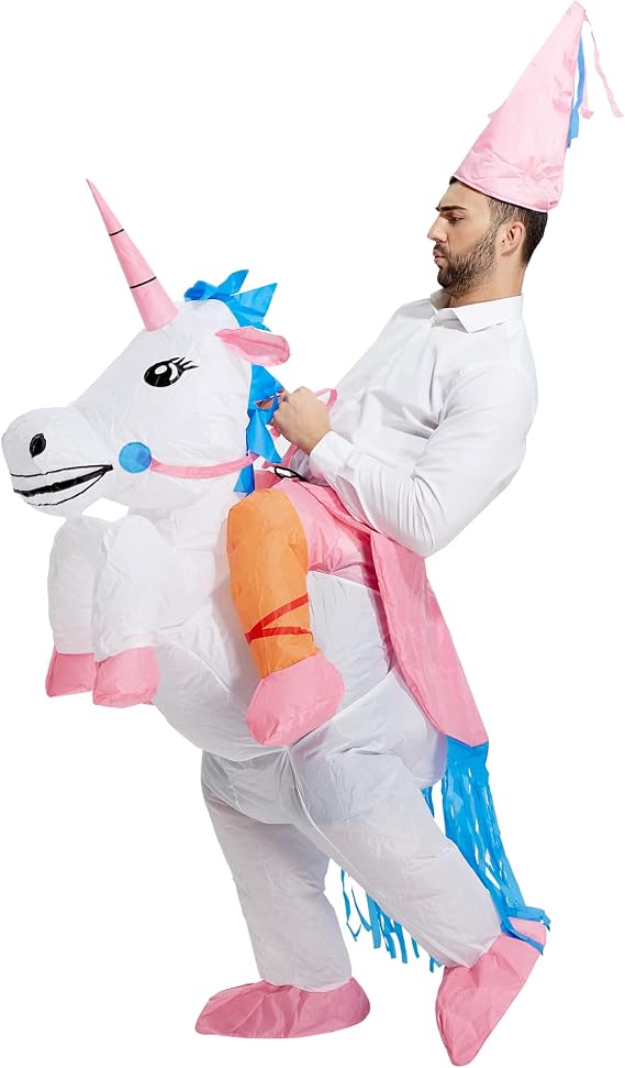 TOLOCO Inflatable Dinosaur Costume - Blow Up Halloween Costume