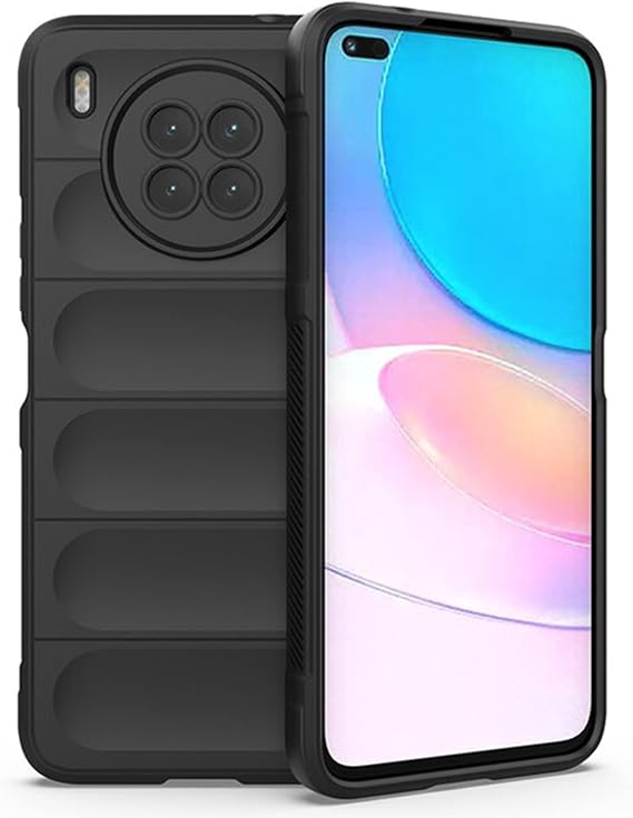 Microcase Huawei Nova 8i Miami Serisi Darbeye Dayanıklı Silikon Kılıf - Siyah