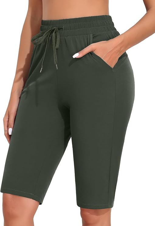 ATTRACO Swim Pants for Women High Waisted Swim Capris Swim Shorts Swimming Leggings