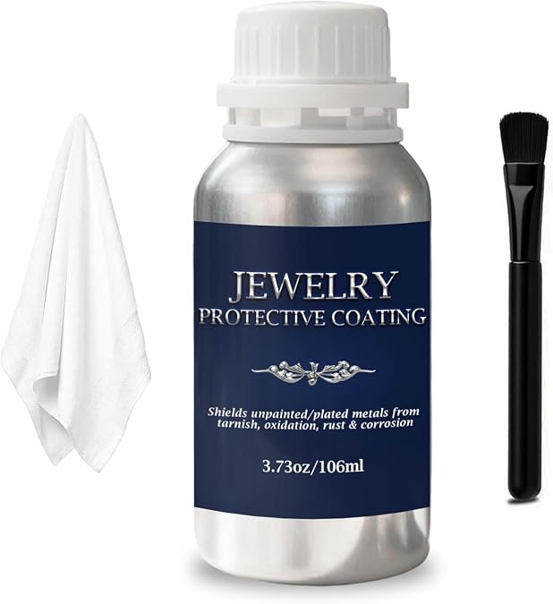 Premium Jewelry Protective Coating & Sealant Long-Lasting Tarnish Protection, Shields Against Oxidation & Wear, Preserves Sparkle for Metals & Gemstones