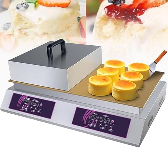Commercial Electric Griddle,Home Pancake Maker,Souffle Maker,Dorayaki Bread Maker,Waffle Maker with 26.5x13.5 Inch Copper Heating Plate for Home Kitchen,Restaurant,Bakery,Snack Bar,B-110V
