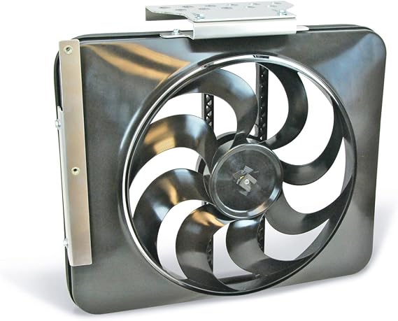 Flex-A-Lite Direct-Fit Black Magic Xtreme Electric Fan for 1979-1993 Ford Mustang (185 / 105401)