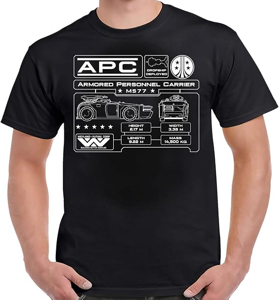 Aliens M577 APC Specifications Data Plate T-Shirt