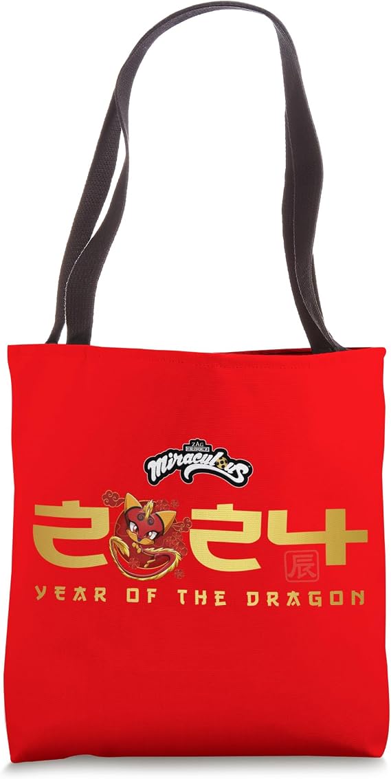 Miraculous Ladybug Lunar Year of The Dragon 2024 Tote Bag