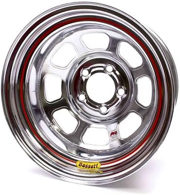 Bassett 15 x 8, 5-on-5, 3 Off IMCA Chrome Wheel 58D53IC